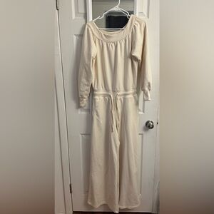 By Together Cream Wide Leg Jumpsuit